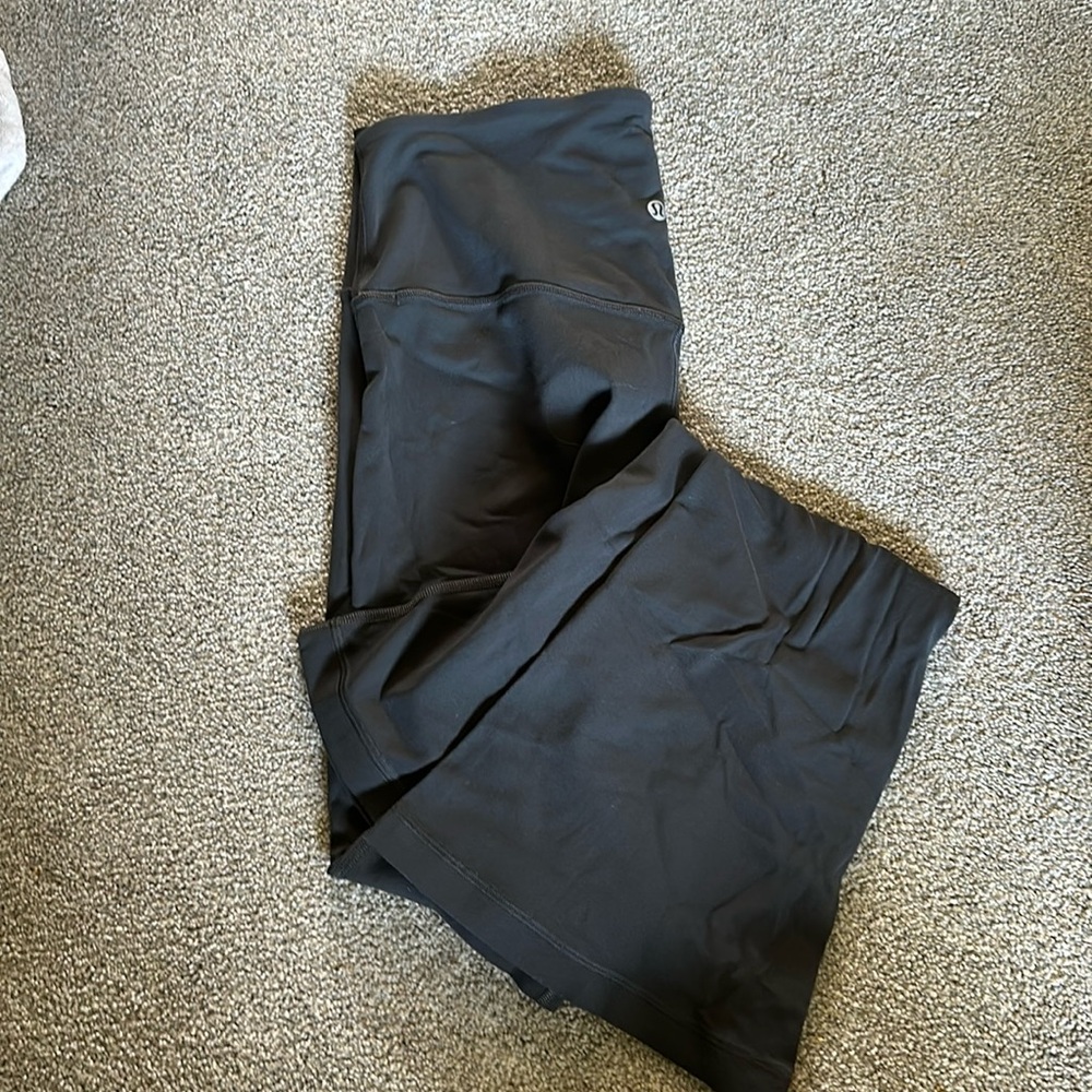 Lululemon gray flare align leggings high rise